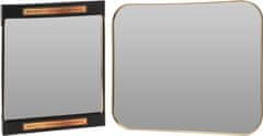 Koopman Zlaté závěsné zrcadlo 55x45 cm dekorativní