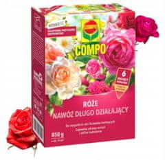 COMPO Dlouhodobé hnojivo pro růže 850 g účinné