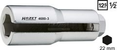 Hazet Hlavice - klíč na lambda sondy 22 mm, čtyřhran 1/2", extra dlouhá 110 mm - HAZET 4680-3