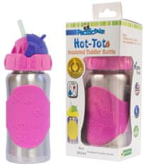 Hot-Tot termoska s brčkem 260 ml - růžová