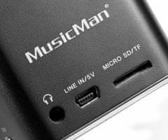 Technaxx MusicMan Mini přenosný reproduktor, černá