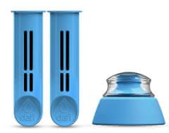 Náhradní filtr 2 ks + víčko pro filtrační láhev modrá