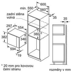 Bosch vestavná mikrovlnná trouba BFL524MS0