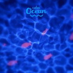 Zklidňující projektor mořského dna s melodiemi a bílým šumem Calm Ocean Blue