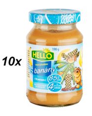 Hello Ovocná přesnídávka s banány 10x190g