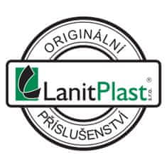 LanitPlast sada 10 pro profil VL 76/18 vrut, dist. podložka, PVC podložka s čepičkou (10 ks)