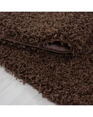 Ayyildiz Kusový koberec Life Shaggy 1500 brown kruh 80x80 (průměr) kruh