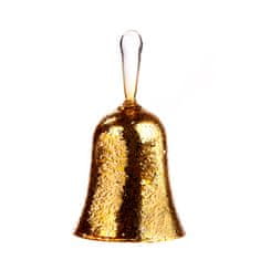 Goodwill Zlatý skleněný zvonek 13 cm
