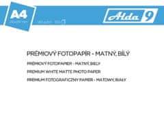 Alda9 Fotopapír A4 140 g/m2, premium matný, bílý, 100 listů