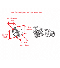 DANFOSS Danfoss Adapter RTD (014G0253)