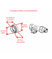 DANFOSS Danfoss Adapter M30x1,5 (K) (014G0252)