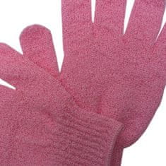 Peelingová rukavice GR003 masážní růžová