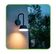 ACA Lightning  Zahradní nástěnné LED svítidlo VIANA 10W/230V/3000K/400Lm/85°/IP54, tmavě šedé