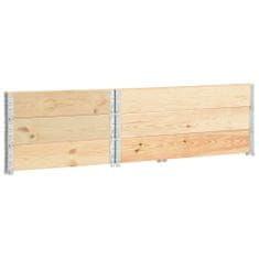 Greatstore Paletové nástavce 3 ks 100 x 150 cm masivní borové dřevo