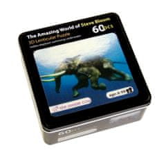 Puzzle 3D - Plavající sloni 60 dílků