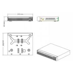 Zoneway 16CH IP/4CH AHD 8MPx hybridní rekordér 4K XVR | XVR2104