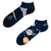 Good mood GMLS031 veselé ponožky kotníčkové - vesmír Barva: modrá, Velikost: 35-38