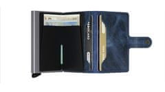 Secrid Modrá peněženka SECRID Miniwallet Vintage MV-Blue