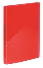VIQUEL Desky kroužkové "PropyGlass", červená, 2 kroužky, 25 mm, A4, PP, 020243-08