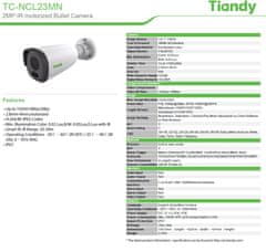 TIANDY IP bullet motorizovaná kamera TC-NCL23MN