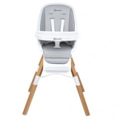 BabyGO jídelní židlička CAROU 360° White