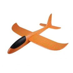 Dětské házedlo - házecí letadlo oranžové 48cm EPP