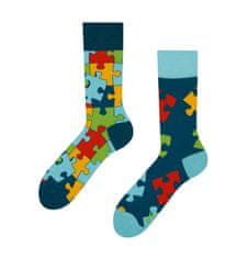 Good mood GMRS101 veselé ponožky - puzzle Barva: modrá, Velikost: 35-38