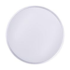 Solight LED stropní světlo Silver, kulaté, 24W, 1800lm, stmívatelné, dálkové ovládání, 38cm