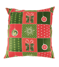 RTex Vánoční voňavý dekorační polštář patchwork dárek