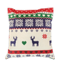 RTex Vánoční voňavý dekorační polštář jelen a srdce modrozelený