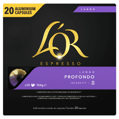 L'Or Espresso Lungo Profondo 20 hliníkových kapslí kompatibilních s kávovary Nespresso®*
