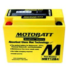 MOTOBATT Baterie MBT12B4 11Ah, 12V, 2 vývody