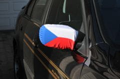Vlajky.EU Česká vlajka na zrcátko auta - pár - 26 x 28 cm