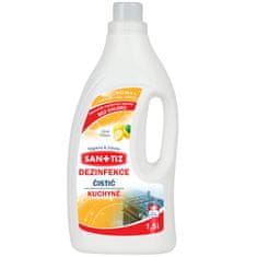 SANITIZ Čistící prostředek na kuchyně / dezinfekce 1.5l - parfém citrón