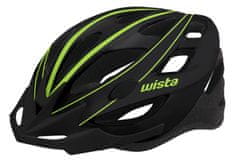 Wista Cyklistická přilba WISTA HardShell černá/zelená – 80153 S/M 55-58 cm