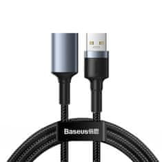 BASEUS Cafule nabíjecí / datový kabel USB 3.0 samec na USB 3.0 samice 2 A 1 m CADKLF-B0G, šedá