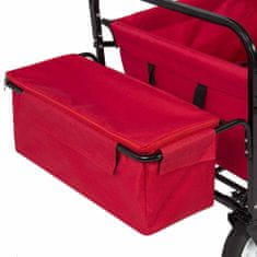 Skládací vozík se stříškou ve 2 barvách - červená