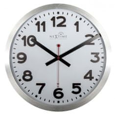 NEXTIME Designové nástěnné hodiny řízené signálem DCF 3999arrc Nextime Station Number 35cm