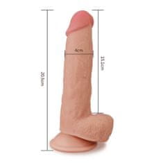 Lovetoy LoveToy Skinlike Soft Cock 7" (18 cm), realistické dildo s přísavkou