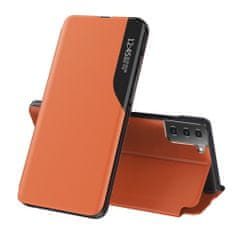 IZMAEL Elegantní knižkové pouzdro View Case pro Samsung Galaxy S21 Plus 5G/Galaxy S30 Plus - Oranžová KP10855