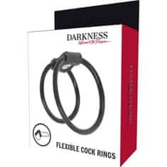 Darkness Darkness Duo Rings For Penis, dvojitý erekční kroužek
