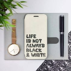 Mobiwear Flipové pouzdro na mobil Xiaomi Redmi Note 10 - M041S Panda - life is not always black and white