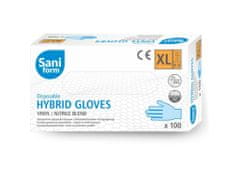 SaniForm Profi vinyl-nitrilové rukavice modré 100ks FDA, CE, EN455 (vel. XL)