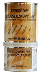 Podlahový epoxidový dvousložkový lak EP300, SET s tužidlem, 0,75l