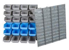 AHProfi Závěsný organizér na šroubky s 44 ks plastových boxů - MSBRWK4400