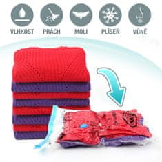 VivoVita VacPack – Balíček se 7 vakuovými pytli pro skladování a ochranu oděvů, povlečení a hraček