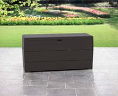 DURAMAX Plastový zahradní úložný box Durabox 117 x 45 x 56 cm, 270 l - hnědý