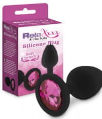 Realistixxx RelaXxxx Silicone Plug S černá/růžová silikonový anální šperk