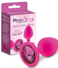Realistixxx RelaXxxx Silicone Plug M růžová/růžová silikonový anální šperk