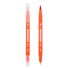 Deli stationery Fixy štětečkové + liner 24 barev